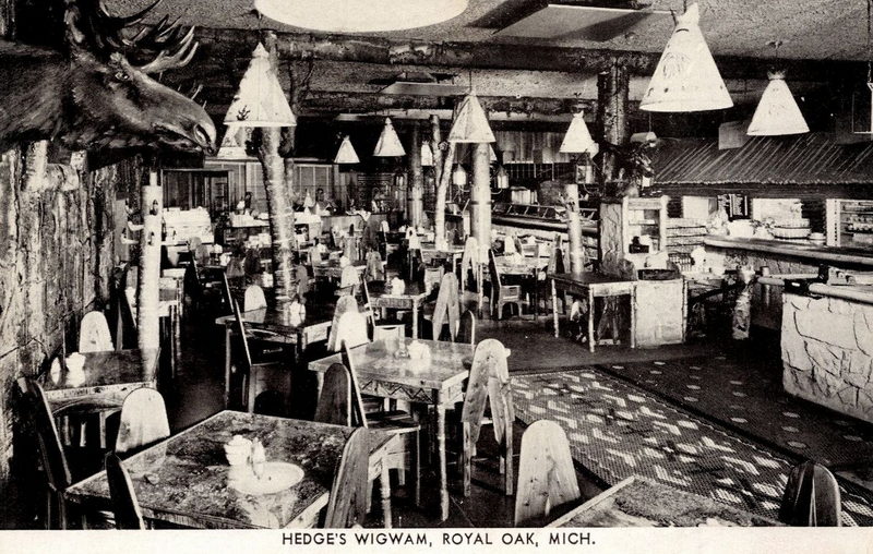 Hedges Wig Wam Restaurant - Postcard